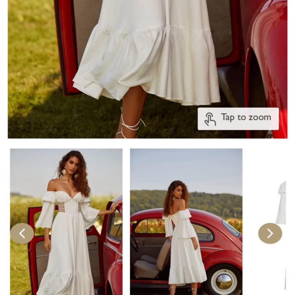 Alamour The Label Off-Shoulder White Maxi Dress